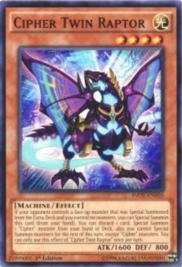 Cipher Twin Raptor (INOV-EN010) [Invasion: Vengeance]