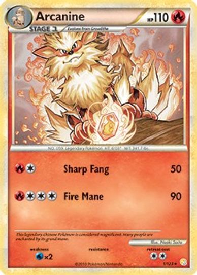 Arcanine (HeartGold & SoulSilver) (1/203) [Deck Exclusives]