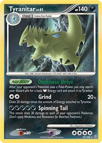 Tyranitar (DP Stormfront) (30/203) [Deck Exclusives]