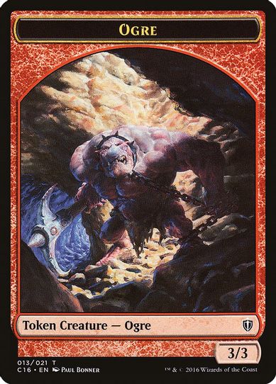 Ogre // Bird (Blue) Double-sided Token [Commander 2016]