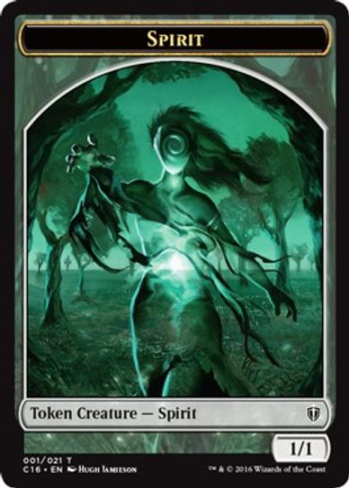 Spirit Double-sided Token [Commander 2016]