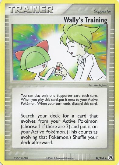 Wally's Training (89/108) [EX: Battle Stadium]