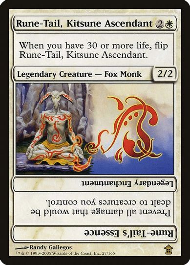 Rune-Tail, Kitsune Ascendant (27) [Saviors of Kamigawa]