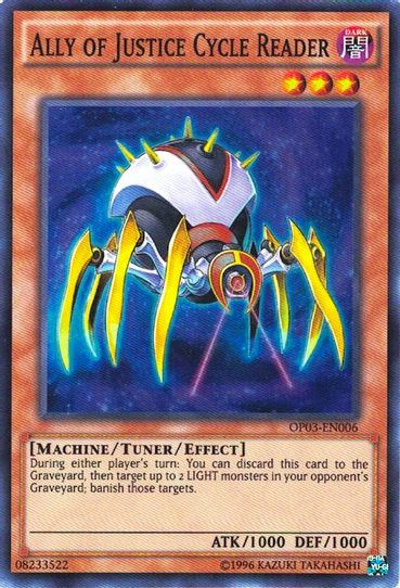 Ally of Justice Cycle Reader (OP03-EN006) [OTS Tournament Pack 3]