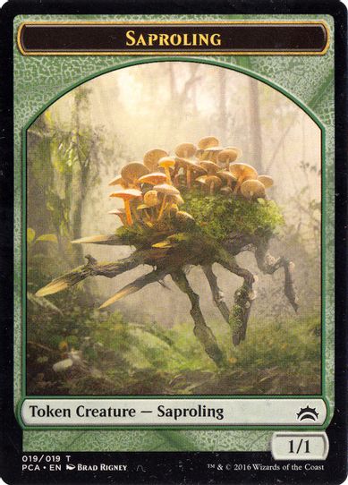 Angel // Saproling Double-sided Token [Planechase Anthology]