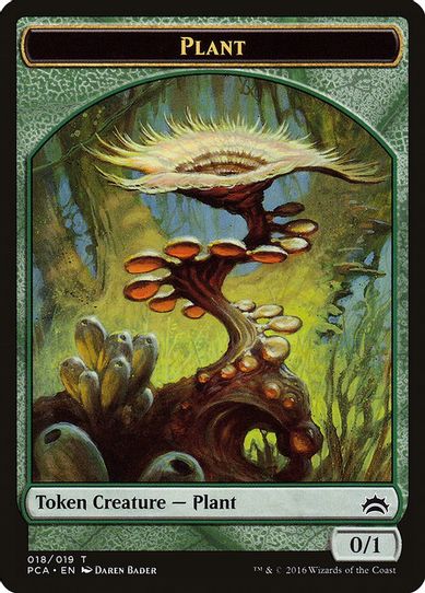 Plant // Ooze Double-sided Token [Planechase Anthology]