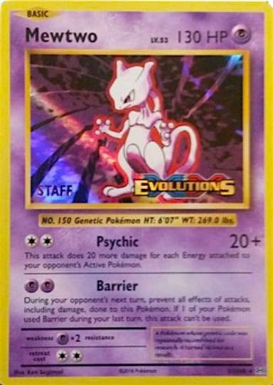 Mewtwo (XY Evolutions Staff Prerelease) [XY Promos]