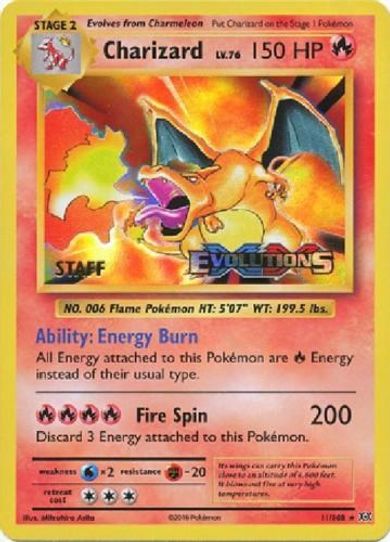 Charizard (XY Evolutions Staff Prerelease) [XY Promos]