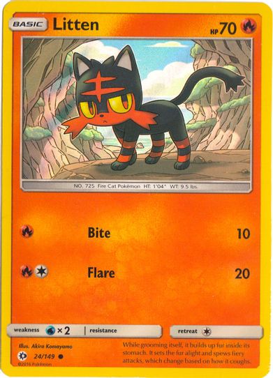Litten (Water Web Holo) (24) [Miscellaneous Cards & Products]