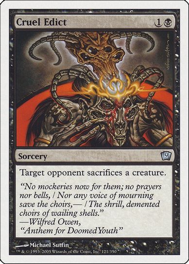 Cruel Edict (121) [9th Edition]