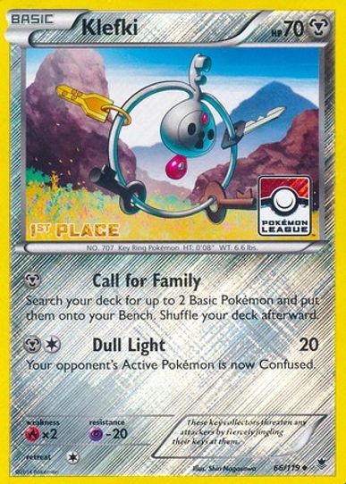 Klefki 66/119 (League Promo) [1st Place] [League & Championship Cards]
