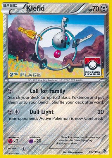 Klefki 66/119 (League Promo) [2nd Place] [League & Championship Cards]