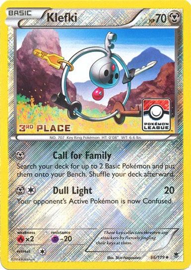 Klefki 66/119 (League Promo) [3rd Place] [League & Championship Cards]