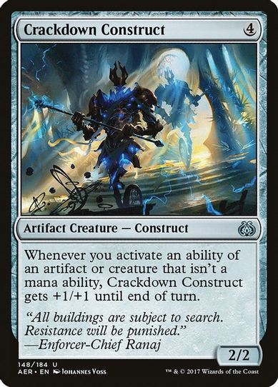Crackdown Construct (148) [Aether Revolt]