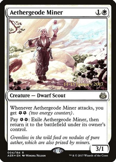 Aethergeode Miner (4) [Prerelease Cards]