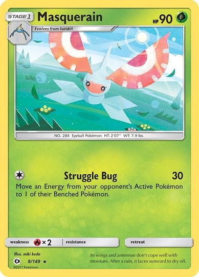 Masquerain (8/149) [Sun & Moon: Base Set]