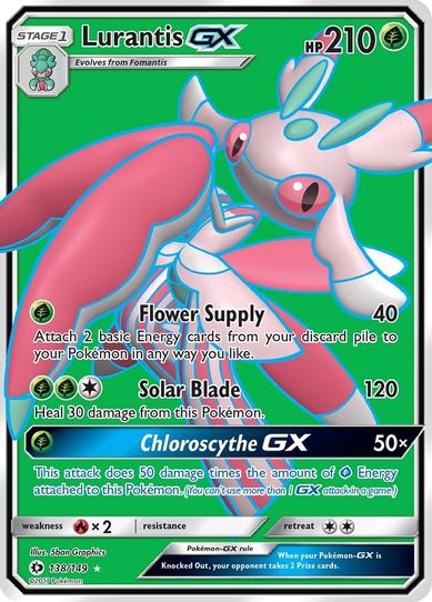 Lurantis GX (Full Art) (138/149) [Sun & Moon: Base Set]