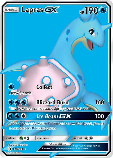 Lapras GX (Full Art) (139/149) [Sun & Moon: Base Set]