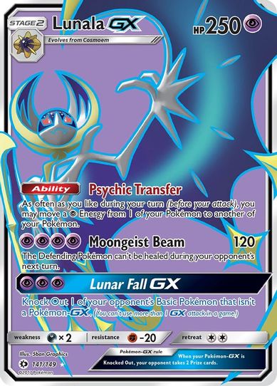 Lunala GX (Full Art) (141/149) [Sun & Moon: Base Set]