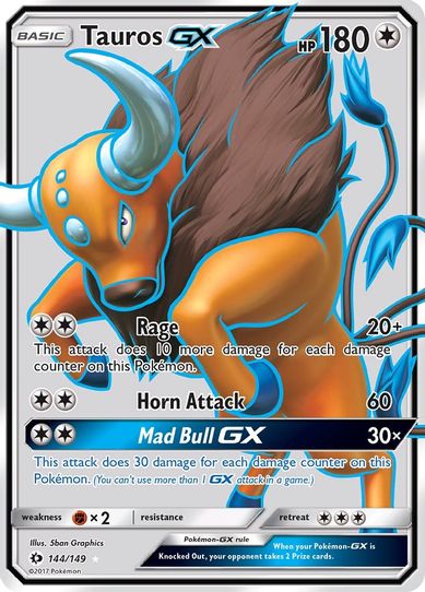 Tauros GX (Full Art) (144/149) [Sun & Moon: Base Set]