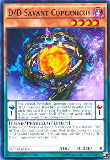 D/D Savant Copernicus (SDPD-EN003) [Structure Deck: Pendulum Domination]