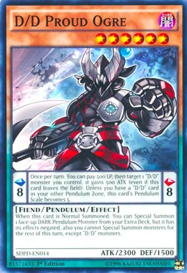 D/D Proud Ogre (SDPD-EN014) [Structure Deck: Pendulum Domination]