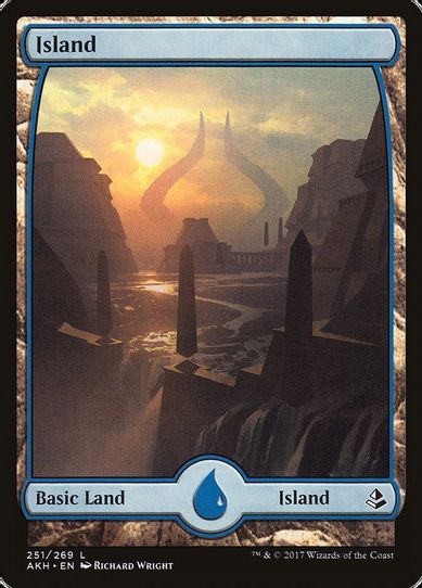 Island - Full Art (251) [Amonkhet]