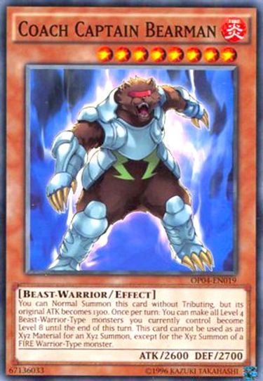Coach Captain Bearman (OP04-EN019) [OTS Tournament Pack 4]
