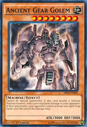 Ancient Gear Golem (SR03-EN005) [Structure Deck: Machine Reactor]