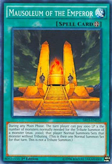 Mausoleum of the Emperor (SR03-EN026) [Structure Deck: Machine Reactor –  Pokemon Plug