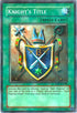 Knight's Title (Reshef of Destruction) (Super Rare) (ROD-EN002) [Yu-Gi-Oh! Video Game Promotional Cards]