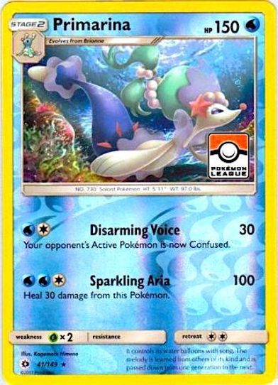 Primarina 041/149 (League Promo) [League & Championship Cards]