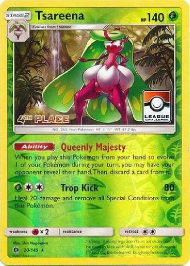 Tsareena 20/149 (League Promo) [4th Place] [League & Championship Cards]