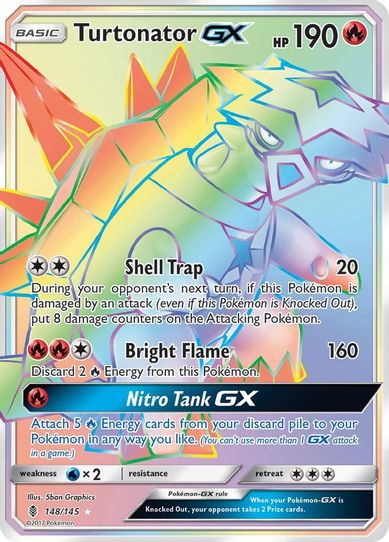 Turtonator GX (Secret) (148/145) [Sun & Moon: Guardians Rising]