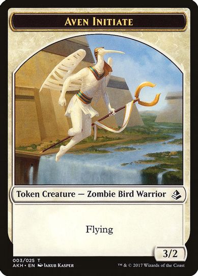 Aven Initiate Token (3) [Amonkhet]