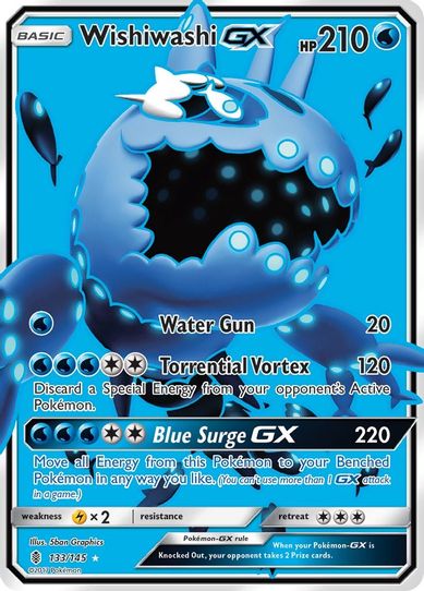 Wishiwashi GX (Full Art) (133/145) [Sun & Moon: Guardians Rising]