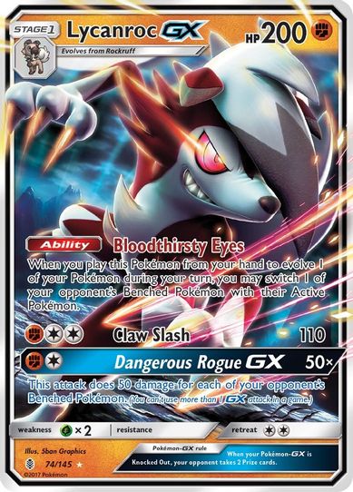 Lycanroc GX (74/145) [Sun & Moon: Guardians Rising]
