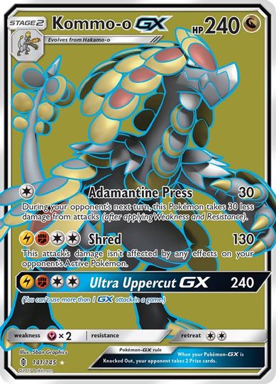 Kommo-o GX (Full Art) (141/145) [Sun & Moon: Guardians Rising]