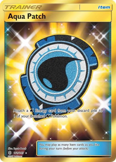Aqua Patch (Secret) (161/145) [Sun & Moon: Guardians Rising]