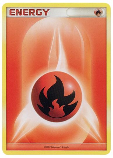 Fire Energy (2007 Unnumbered D/P Style Non Holo) [League & Championship Cards]