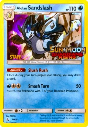 Alolan Sandslash - SM (Prerelease Promo) [Staff] (SM18) [SM Promos]