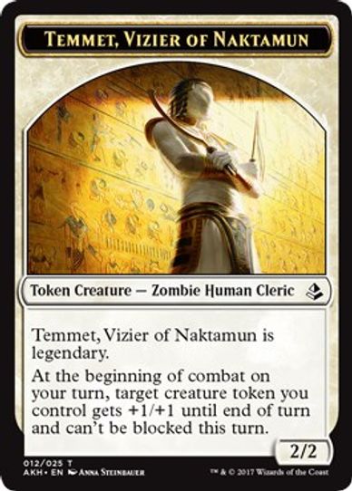 Temmet, Vizier of Naktamun // Zombie Token [Amonkhet]