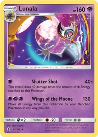 Lunala (SM Guardians Rising) (61/203) [Deck Exclusives]