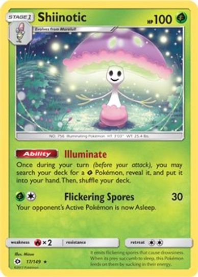 Shiinotic (SM Base Set) (17/203) [Deck Exclusives]