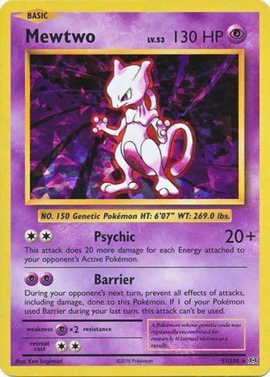 Mewtwo 51/108 (Cracked Ice Holo) [Deck Exclusives]