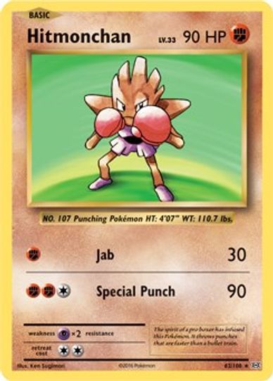 Hitmonchan (XY Evolutions) (62/203) [Deck Exclusives]