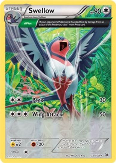 Swellow (XY Roaring Skies) (72/203) [Deck Exclusives]