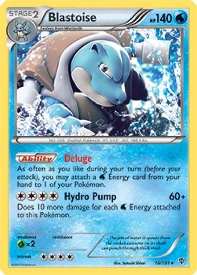 Blastoise (BW Plasma Blast) (16/203) [Deck Exclusives]