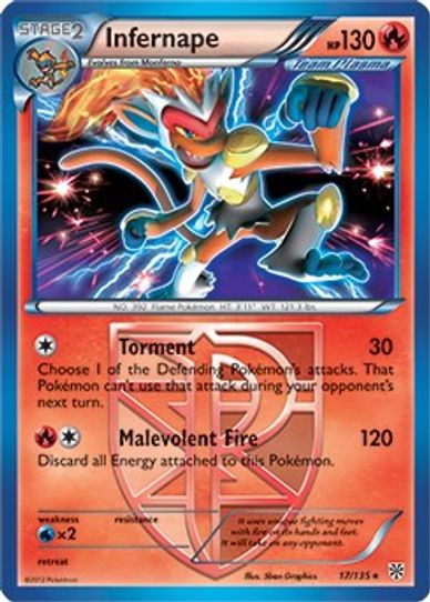 Infernape (BW Plasma Storm) (17/203) [Deck Exclusives]