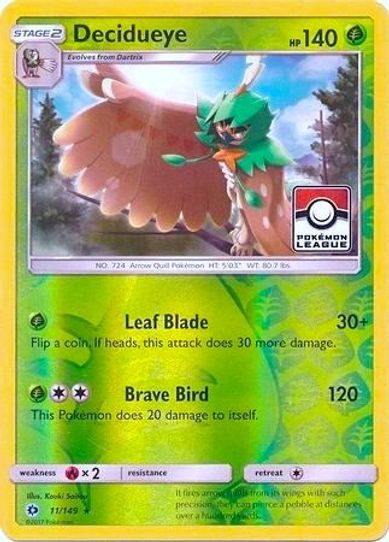 Decidueye 011/149 (League Promo) [League & Championship Cards]